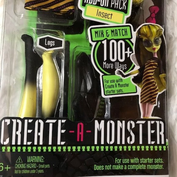 NWOT Monster High Create-A-Monster INSECT Add-on Pack - Picture 4 of 7